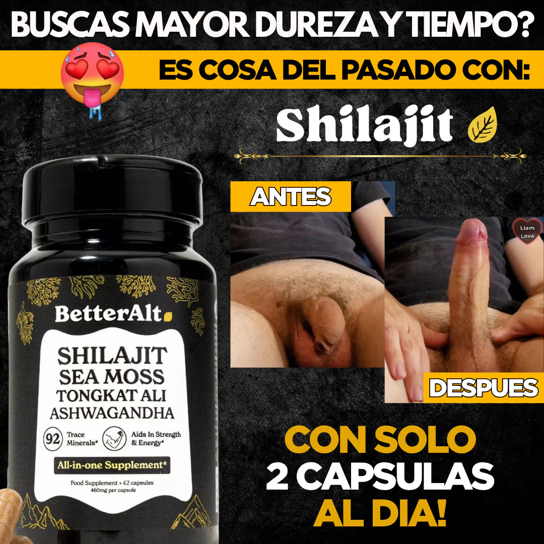 SHILAJIT BETTERALT CON +92 MINERALES| VUELVETE UN SEMENTAL, DEJALA CON LAS PIERNAS TEMBLANDO Y CONSIGUE UNA TROMPA DE ELEFANTE🥵